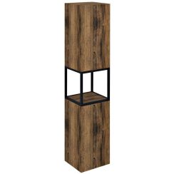 Sapho Skara kast 35.1x31.95x171 cm hangend langs de zijkant zwart-eik-hout CG010-1919