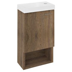 Sapho Latus kast 30x16.5x53 cm hangend onder de wastafel eik LT711-1515