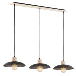 Emibig Kobe hanglamp 3x15 W zwart 1318/3
