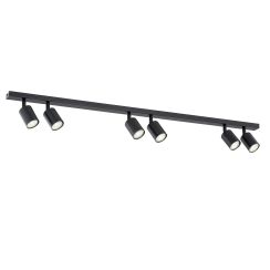Emibig Flash plafondlamp 6x8 W zwart 1312/6