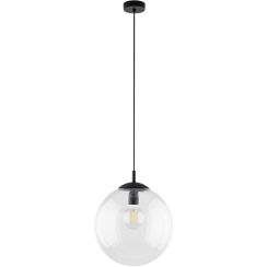 TK Lighting Esme hanglamp 1x15 W zwart-doorzichtig 3268
