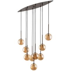 TK Lighting Esme hanglamp x6 W bruin 6149