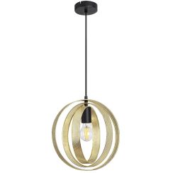 Rabalux Harlow hanglamp 1x5 W zwart-gouden 3607