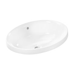 Hansgrohe Xuniva D wastafel 55x40 cm ovaal inbouw wit mat 61058450