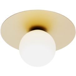 Argon Spello plafondlamp 1x7 W gouden-opaal 8262