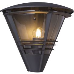 Globo Lighting Salla buitenwandlamp 1x60 W doorzichtig-antraciet 32093A