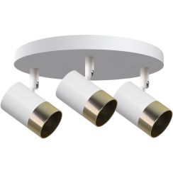 Candellux Tobi plafondlamp 3x15 W wit-gouden 98-27474