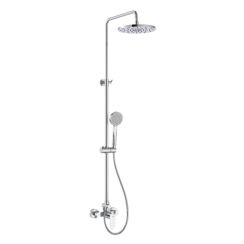 Roca Victoria doucheset wand met regendouche chroom A5A9A4FC00
