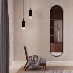Baltica Design Tiny Border Pastille spiegel 60x140 cm ovaal zwart 5904107924397