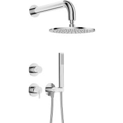 Deante Silia doucheset inbouw met regendouche chroom NQS_09YK