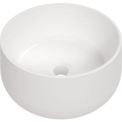 Deante Arnika wastafel 35.3x35.3 cm rond opbouw wit glans CGN_6U33