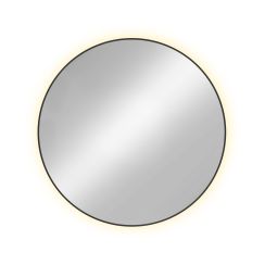 Baltica Design Tiny Border Bright spiegel 50x50 cm rond met verlichting zwart 5904107910444