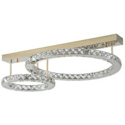Zuma Line Girona plafondlamp 1x36 W doorzichtig-gouden MX3713-2-3GT