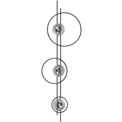 Kaja Astra wandlamp 3x40 W zwart-grafiet K-5343