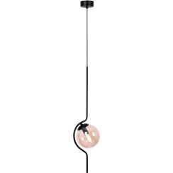Kaja Vela hanglamp 1x40 W zwart-amber K-5335