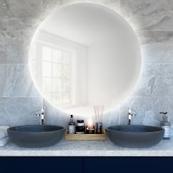 Baltica Design Bright spiegel 100x100 cm rond met verlichting 5904107913421
