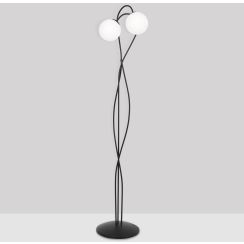 Kaja Nela staanlamp 2x40 W zwart K-5353