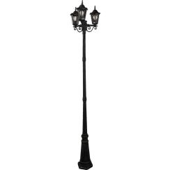 Goldlux Liguria staanlamp voor buiten 3x20 W zwart 313423
