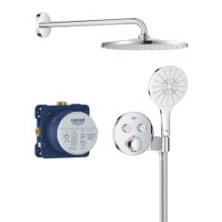 Grohe Precision Smartcontrol doucheset inbouw met thermostaat met regendouche chroom 34877000