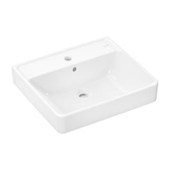 Hansgrohe Xanuia Q wastafel 55x48 cm rechthoekig klassiek-opbouw wit glans 60238450