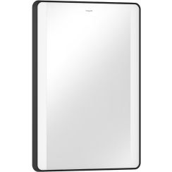 Hansgrohe Xarita Lite Q spiegel 50x70 cm rechthoekig met verlichting met verwarmingsmat zwart 54974670