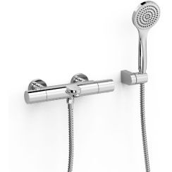 Tres Over-Wall bad- en douchekraan wand met thermostaat chroom 19017419