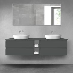 Set kast Oltens Vernal 60001400, badkamerblad op kast Oltens Vernal 63009400, 60021400