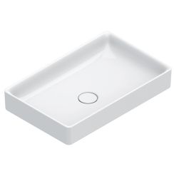 Catalano Green wastafel 60x38 cm rechthoekig opbouw wit glans 0422600001