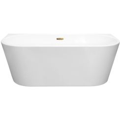 Besco Vica aan de muur gemonteerd bad 169x80 cm ovaal wit #WAS-170VNBI