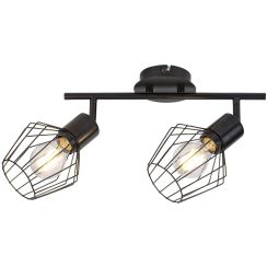 Rabalux Belano plafondlamp 2x40 W zwart 3535
