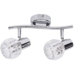 Rabalux Lauren plafondlamp 2x40 W chroom-doorzichtig 6092
