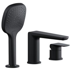 Excellent Clever 2.0 bad- en douchekraan boven de badkuip zwart AREX.4134BS