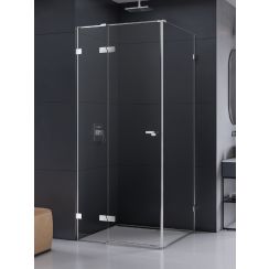 New Trendy Eventa douchecabine 110x80 cm rechthoekig chroom glans/helder glas EXK-4487