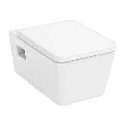 Hansgrohe EluPura Original Q toiletpot met softclose toiletbril hangend zonder kraag wit glans 61182450