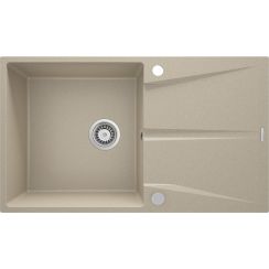 Deante Corio spoelbak van graniet 86x50 cm beige ZRC_711A
