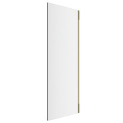 Excellent Rols douchewand met deur 80 cm gouden glans/helder glas KAEX.2606.800.LP.GL