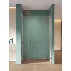 New Trendy Eventa Copper Shine douchedeur 170 cm kantelbaar koper glans/helder glas EXK-6369