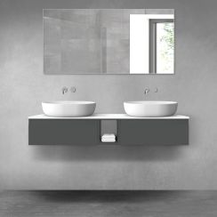 Set kast Oltens Vernal 60009400, badkamerblad op kast Oltens Vernal 63011000, 60020400