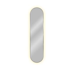 Baltica Design Tiny Border Pastille spiegel 50x100 cm ovaal met verlichting zilveren 5904107926193