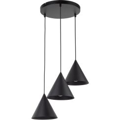 TK Lighting Cono hanglamp 3x15 W zwart 10067