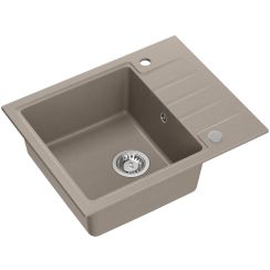 Quadron Peter graniteq spoelbak 62x50 cm beige HCQP6250ST