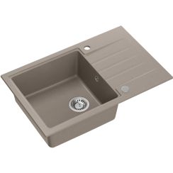Quadron Peter graniteq spoelbak 78x50 cm beige HCQP7850ST