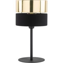 TK Lighting Hilton tafellamp 1x15 W zwart-gouden 16051