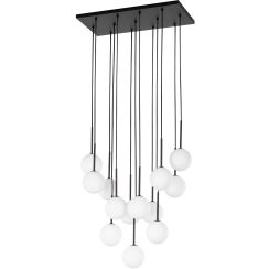 TK Lighting Martin hanglamp x6 W wit-zwart 10079