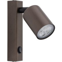 TK Lighting Top wandlamp 1x10 W bruin 4872