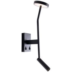 MaxLight Ibiza wandlamp 2x6 W zwart W0349