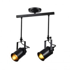 GTV Demir hanglamp 2x40 W zwart OS-DEM2-10-DEC