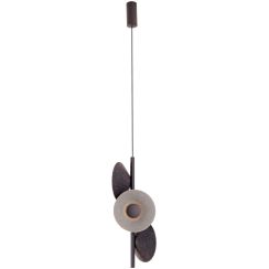 MaxLight Puro hanglamp x8 W zwart-grijs/askleur P0562