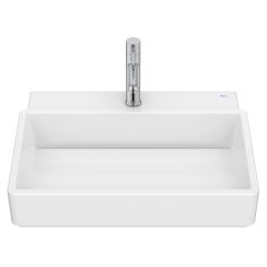 Roca Tura wastafel 55x43 cm rechthoekig klassiek-opbouw wit glans A327693S00