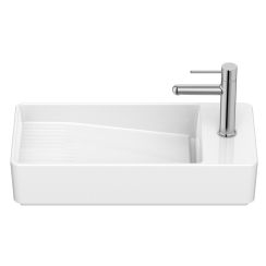 Roca Tura wastafel 55x27.5 cm rechthoekig klassiek-opbouw wit glans A327692S00